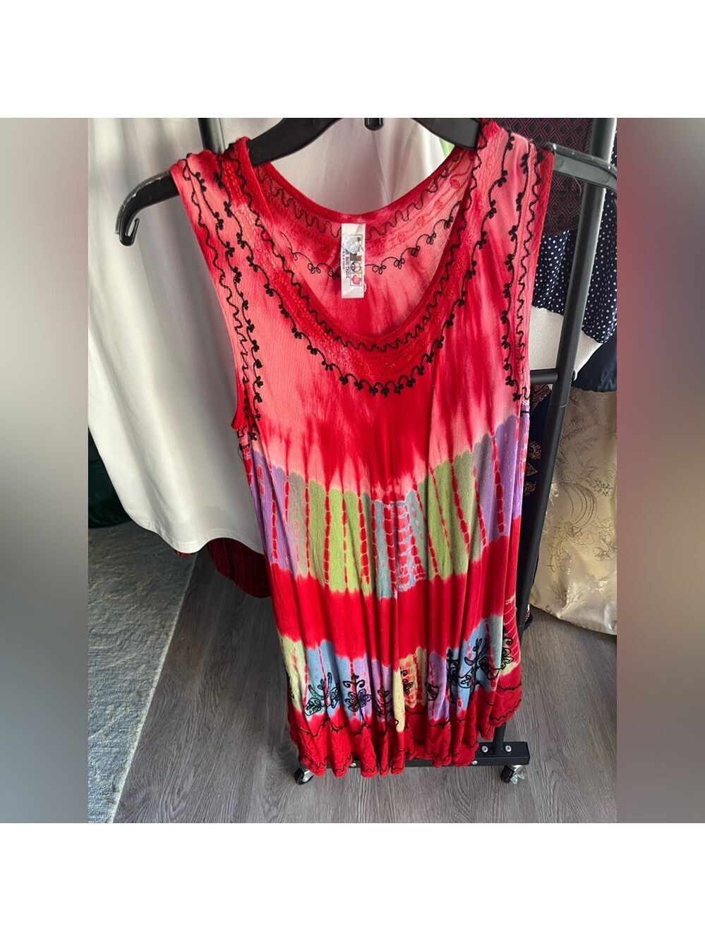 India Boutique Multicolor Tie-Dye Tunic